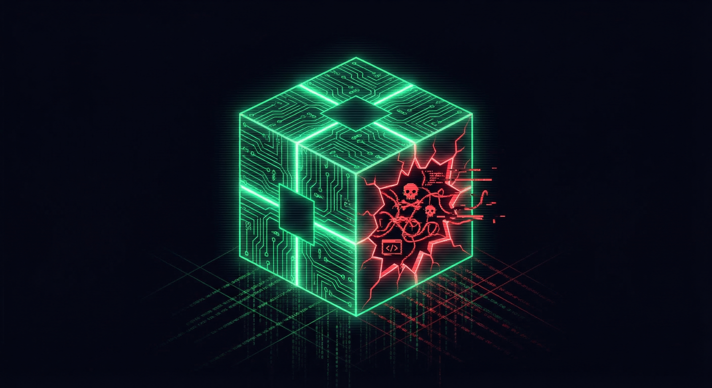 A clean-looking skill package with malicious code hidden inside